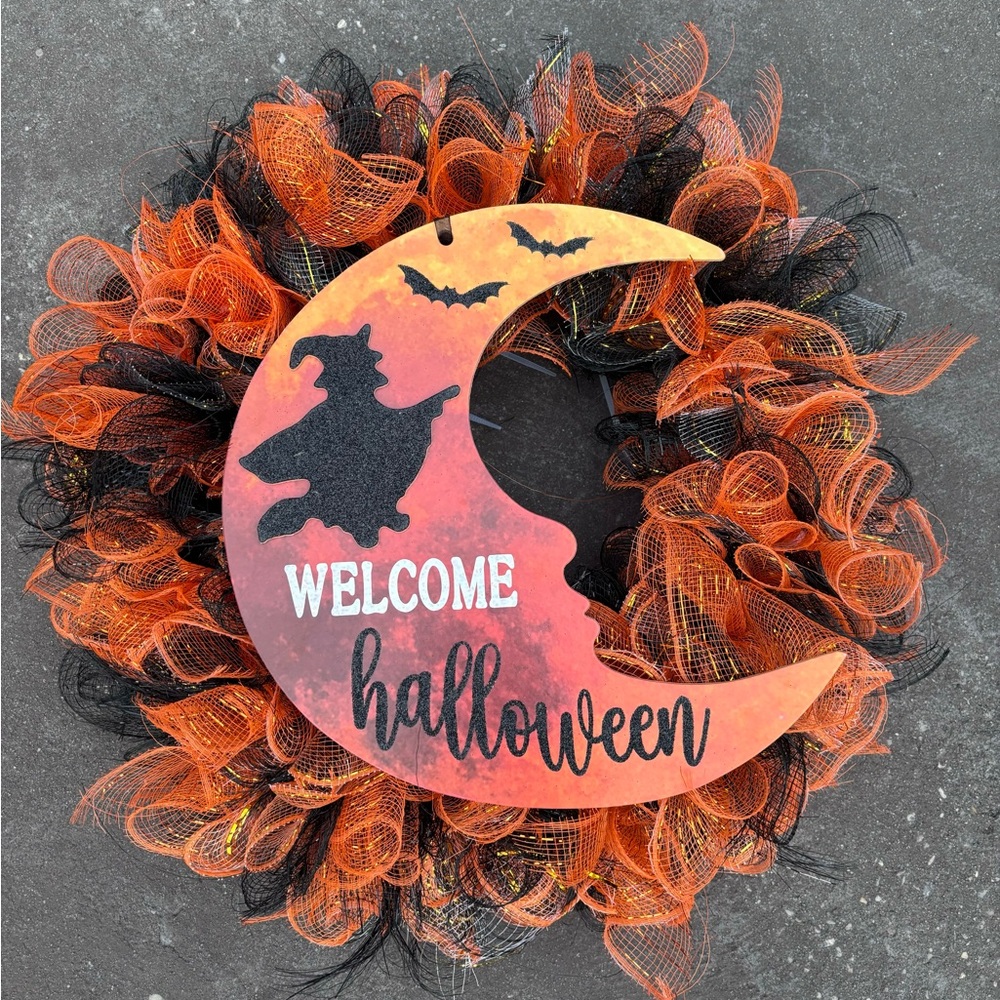 halloween 14” wreath made by me
